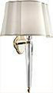 Светильник 300х230хh515мм, (держатель цв. латунь, стекло, абажур цв.белый),  ZZ Devon & Devon Crystal DECRYSTALOT