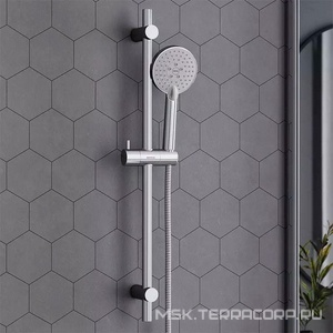 Душевой гарнитур  (штанга, держатель, лейка, шланг), хром RedBlu Origin One 918100000/918500000