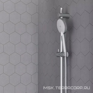 Душевой гарнитур  (штанга, держатель, лейка, шланг), хром RedBlu Origin One 918100000/918500000