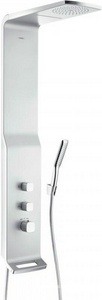 Душ.панель 214хh1281х516мм,(h +-200мм),термостат,верхн.душ с 2-мя типами струи,ручной душ, держатель,шланг 1,60м,(цв.мат.хром/хром)  Lift ZZ Hansgrohe Raindance 27008000