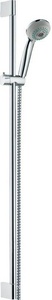 Душевая стойка h 90см, лейка, шланг 1,6м, (цв.хром),  85 Multi ZZ Hansgrohe Crometta 27766000