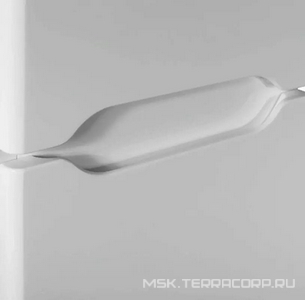 Пенал подвесной 1720х500х360 мм, 4 створчатый, цвет белый KL Dreja QL 99.0011