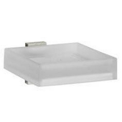 Мыльница настенная (цв. brush nikel/стекло матовое) 9900 XX