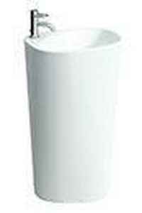 Раковина напольная с присоединением к стене, 525х435хh900мм, 1 отв. д/смес. слева,  ZZ Laufen Palomba 8.1180.4.000.104.1