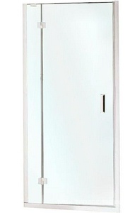Дверь в нишу 94-98xh190см, (вход 55см) петли двери и непод.сегм слева (профиль цв. хром, стекло прозрачное StarClean),  ZZ Samo Polaris Design B9438 ULU TR SX