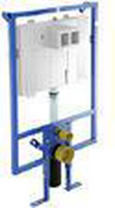 Монт. рама с бачком д/подв. унитаза, h112х66,5х9,5см, КОМПАКТ., управление фронт., крепёж к стене в компл., (без клавиши смыва),  ZZ Villeroy & Boch ViConnect 92247600