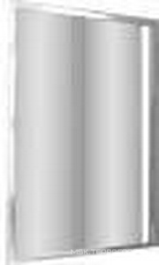 Дверь сдвижн 2-х секц д/ниши 122-130xh190см, (вход 51см),  (прав/лев), д/бок стенки/в нишу, (проф/хром, стекло прозрач StarClean)  ZZ Samo New Cee B7241 ULU TR