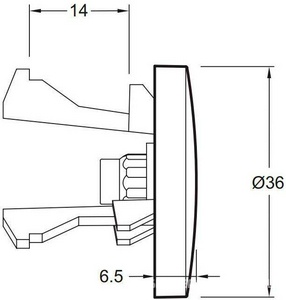 Декоративная заглушка для переливного отверстия раковины, хром ZZ Jacob Delafon Универсал E4061-CP