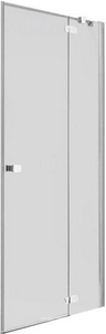 Дверь распаш.с неподв.сегментом,для монтажа с бок. панел, 1200(1170-1195)хh1950мм,вход 655мм,пет/прав, (стек 6мм,проз.High Glass.,фурн.хр/пол/алюм) ZZ Provex Combi 0017 CT 05 GL R  HG