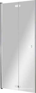Дверь д/д в нишу складная вовнутрь 900хh1997мм, петли СЛЕВА, (стекло 6мм прозрачн., фурнитура блестящий алюминий)  free ZZ Provex Combi 0004 CF 05 GL L