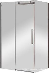 Душевой уголок 1200х900хh1950мм, прямоугольный, сдвижная дверь справа/слева, вход 500мм, (стекло прозр. 8мм, фурнит. цв.хром),  ZZ Cezares Stylus M STYLUS-O-M-AH-1-120/90-C-Cr