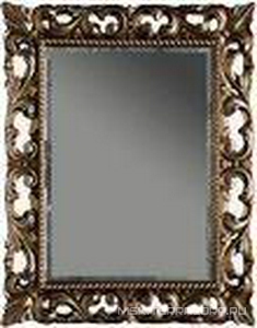 Зеркало прямоуг. в дерев. резной раме 75х95см (верт./гориз. монтаж), (цв.серебро античное), крепёж в компл., Tiffany ZZ Tiffany Универсал TW03427 arg/antico
