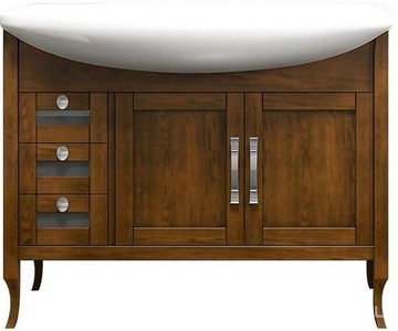 Тумба напольная  105, 1060*880*475 мм, цвет св. орех, БЕЗ раковины Лагуна 105 ZZ Opadiris Мираж 00-00000056