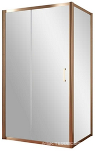 Душевое ограждение , 110x100x1900 мм, профиль бронза, стекло шиншилла, БЕЗ поддона ZZ Vegas Glass ZP+ZPV ZP+ZPV 110*100 05 02