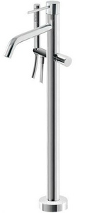 Смеситель для ванны, напольный, лейка и шланг, встраиваемая в пол часть в компл., (цв. хром), UP ZZ 3M Up 5703 CC