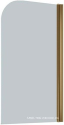 Шторка на ванну 75*140 см, профиль бронза, стекло сатин ZZ