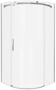 Душевое ограждение "Galaxy" R-90, полукруглое 90*90, стекло прозрачное., БЕЗ поддона, профиль хром Good Door GALAXY ГЛ00006