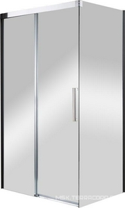 Душевой уголок 1400х800хh1950мм, прямоугольный, правый/левый, вход 650мм, (стекло прозр. 8мм, фурнит. цв.хром),  ZZ Cezares Premier Soft PREMIER-SOFT-W-AH-1-140/80-C-Cr-IV