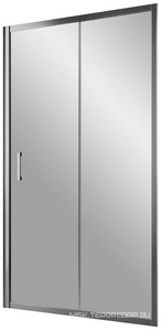 Дверь в нишу , 135x190 см, двухсекционная раздвижная с покрытием QuickNano, профиль глянцевый хром, стекло сатин ZZ Vegas Glass ZP ZP 0135 08 10 QuickNano