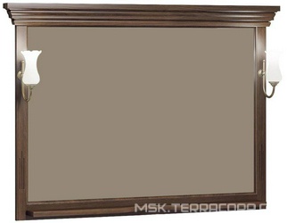 Зеркало Риспекто 120, 1290x1010x120 мм, цвет нагал, без светильн. ном.93950, крепеж в комплекте ZZ