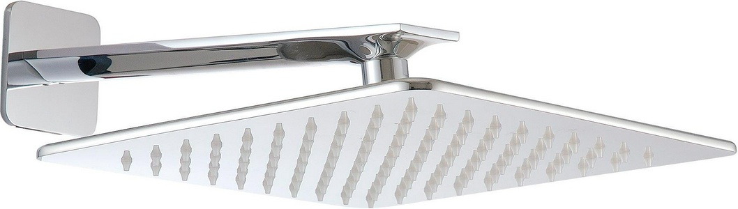 Душ верхний, стационарный, лейка квадратная 250х250мм, стеновой кронштейн 363мм, G1/2 (декор. накладка в компл), (цв.хром),  ZZ 3M Ran 2247 СС 01