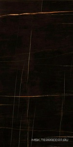 Керамогранит для пола и стены Ariostea Ultra Marmi Sahara Noir Lucidato (Shiny) 6 mm 150x300 UM6L300585