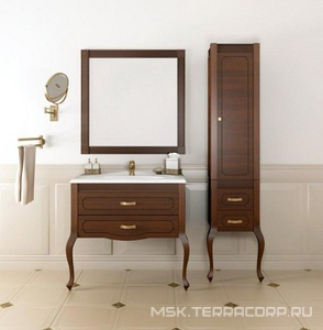 Пенал  напольный 395*1960*322 мм, правый, цвет орех ZZ Opadiris Фреско Z0000001652