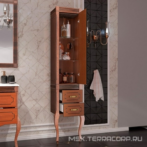 Пенал  напольный 395*1960*322 мм, правый, цвет орех ZZ Opadiris Фреско Z0000001652