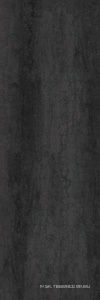 Керамогранит для пола и стены Laminam Rus I Naturali Pietre Pietra Di Savoia Antracite Bocciardato 5,6 mm  100x300 LAMF005125