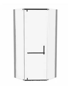 Душевое ограждение  Pentagon 90x90, стекло прозрачное, профиль хром, БЕЗ поддона ZZ Mirsant Arena Arena Pentagon 90