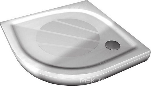 Поддон  100 PRO, 100х100см 1/4 круга R500мм, встраиваемый, для душевой кабины PSKK3-100, белый, без монтажного набора, ножек, панели и сифона,KL Ravak Elipso XA23AA01010/11306