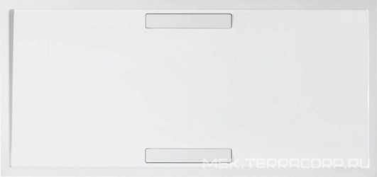 Поддон д/душа прямоуг. 1600х900хh18/100мм, квариловый, двойной сифон в комплекте, (цв. белый глянц.) Squaro ZZ