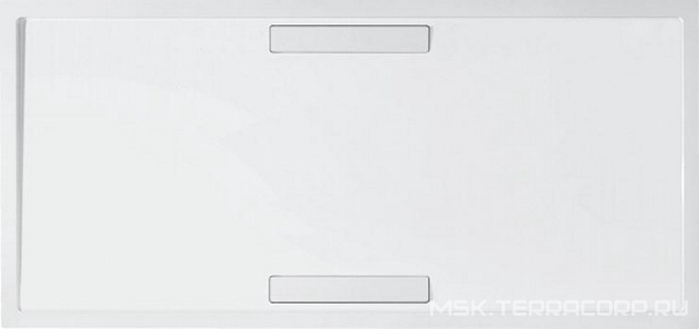 Поддон д/душа прямоуг. 1600х900хh18/100мм, квариловый, двойной сифон в комплекте, (цв. белый глянц.)  ZZ Villeroy & Boch Squaro DQ1690SQR2V