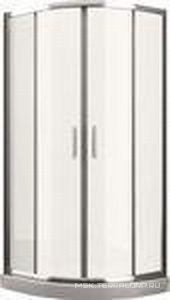 Душевое ограждение 1/4 круга, R550, 900х900хh1950мм, 2 сдвижн.двери, 2 неподв.сегмента, (стекло прозр. Easy Clean 6мм, профиль цв.хром),  ZZ Romance Collection Umea UM.R1.90.SDTG.CR СОВРЕМЕН