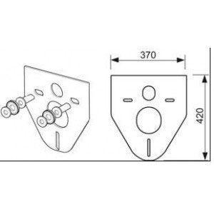 Прокладка звукоизолирующая из пенополистирола (между унитазом/биде и стеной), TECE Tece TECEprofil 9200010