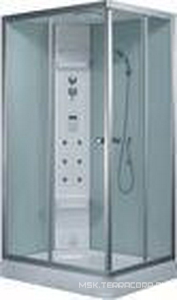 Душевая кабина с гидромассажем 1200*900*2300 мм, левая, переднее стекло - прозрачное, заднее - белое ZZ Eago Eago DZ955F6-L