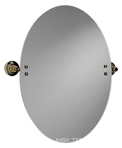 Зеркало овальное 485(552)хh597мм, поворотное, (крепления металл цв. бронза),  ZZ Gaia Lincoln AHLN15 BR