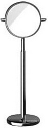 Зеркало натольное косметич., двухстор., увелич., d16 см, h50-75 см (хром), Alessi ZZ