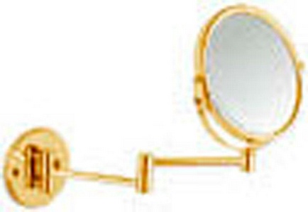 Зеркало косметическое, настенное, выдвижное 8-35хd23см, 3-х кратное увеличение, (цв.золото),  ZZ Pomd'or Windsor 90.81.41.001