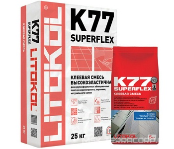 Клеевая смесь  K77 серый 25 кг. ZZ Litokol SuperFlex LK77
