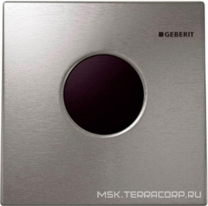 Клавиша смыва, ИК датчик с пневмоприводом, работа от сети 110-240В, (для монт.элемента д/писсуара арт.111.616.00.1), (цв.хром), HyTronic,  ZZ Geberit Sigma01 116.021.21.5