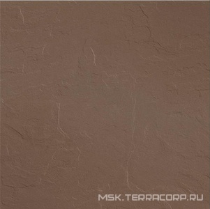 Керамогранит для пола и стены Уральский гранит Уральские фасады Грес Уральский UF006 шоколад моноколор рельеф 60x60 UF006RELIEF