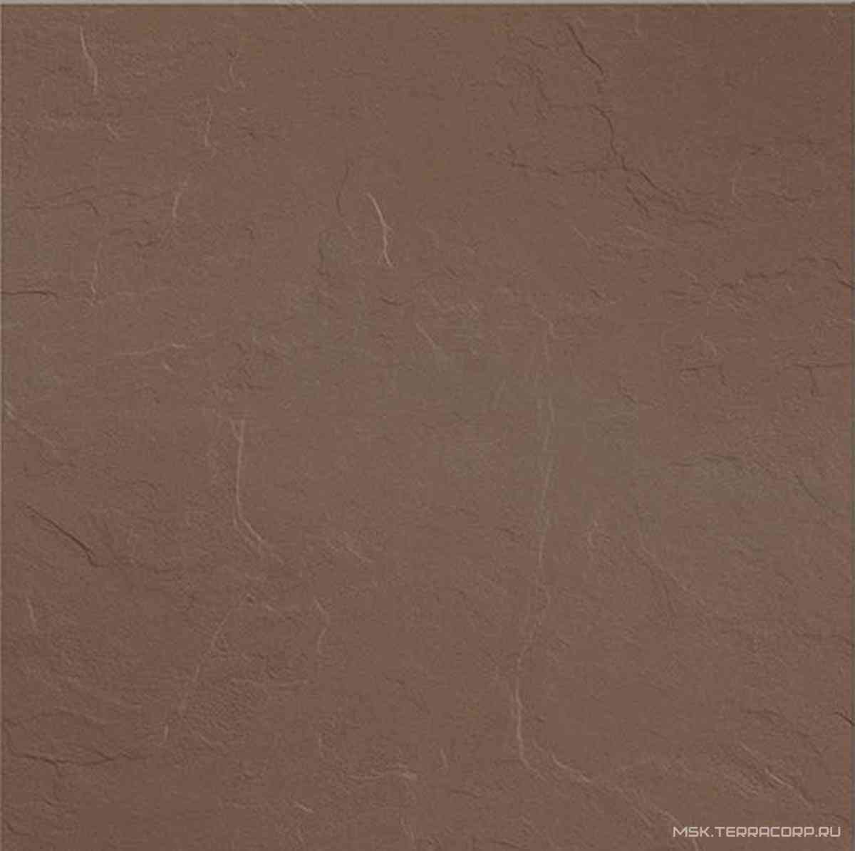 Грес Уральский UF006 шоколад моноколор рельеф |60x60