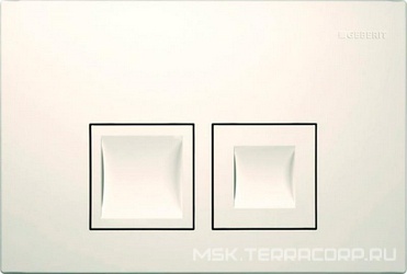 Клавиша двойного смыва "Delta50" для инсталляции арт.458.160.00.1, цвет белый ZZ