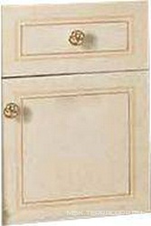 Шкаф дополн. для тумбы под раковину, 35,2х47см, выдв. ящик и распшн. дверь, петли справа, с внутр. ткан. обивкой, ручки цв. золото, Hermitage ZZ