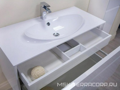 Раковина для мебели , 100 см., белая  ZZ Roca Laks 327207000