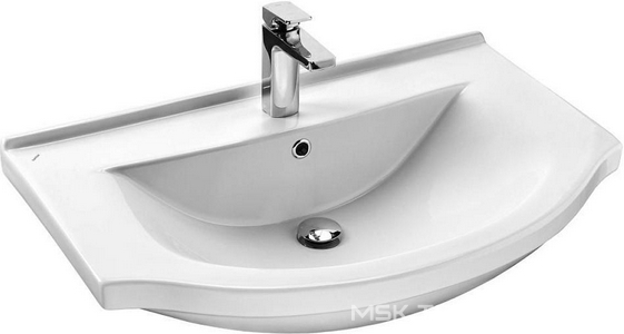 Раковина Эльбрус-80см., для мебели  80, белая ZZ Mirsant Камилла 1WH109653