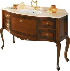 Столешница 125хh8х59,5см, (мрамор цв. Афион с бортиком, с 1 отв., для смесителя) раковина в компл., Savoy Z XXZ