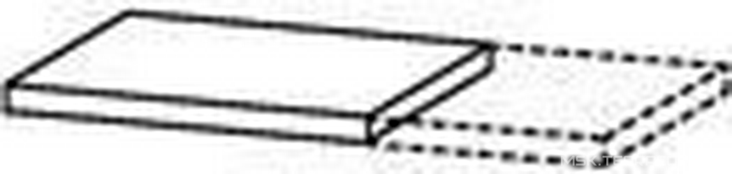 Столешница 500х365хh46мм, для шкафа арт.2216, (цв. декор. тик),  ZZ Duravit X-Large 065С/04