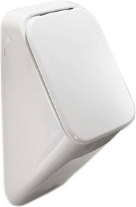 Писсуар 68,5х32см, с отверст. д/крепл. крышки (без крышки арт.YXCR01) подвод воды сзади из стены, выпуск в стену, без сиф. (креп. в ком.) FUSION Q ХХ Hatria Fusion Q YXE101